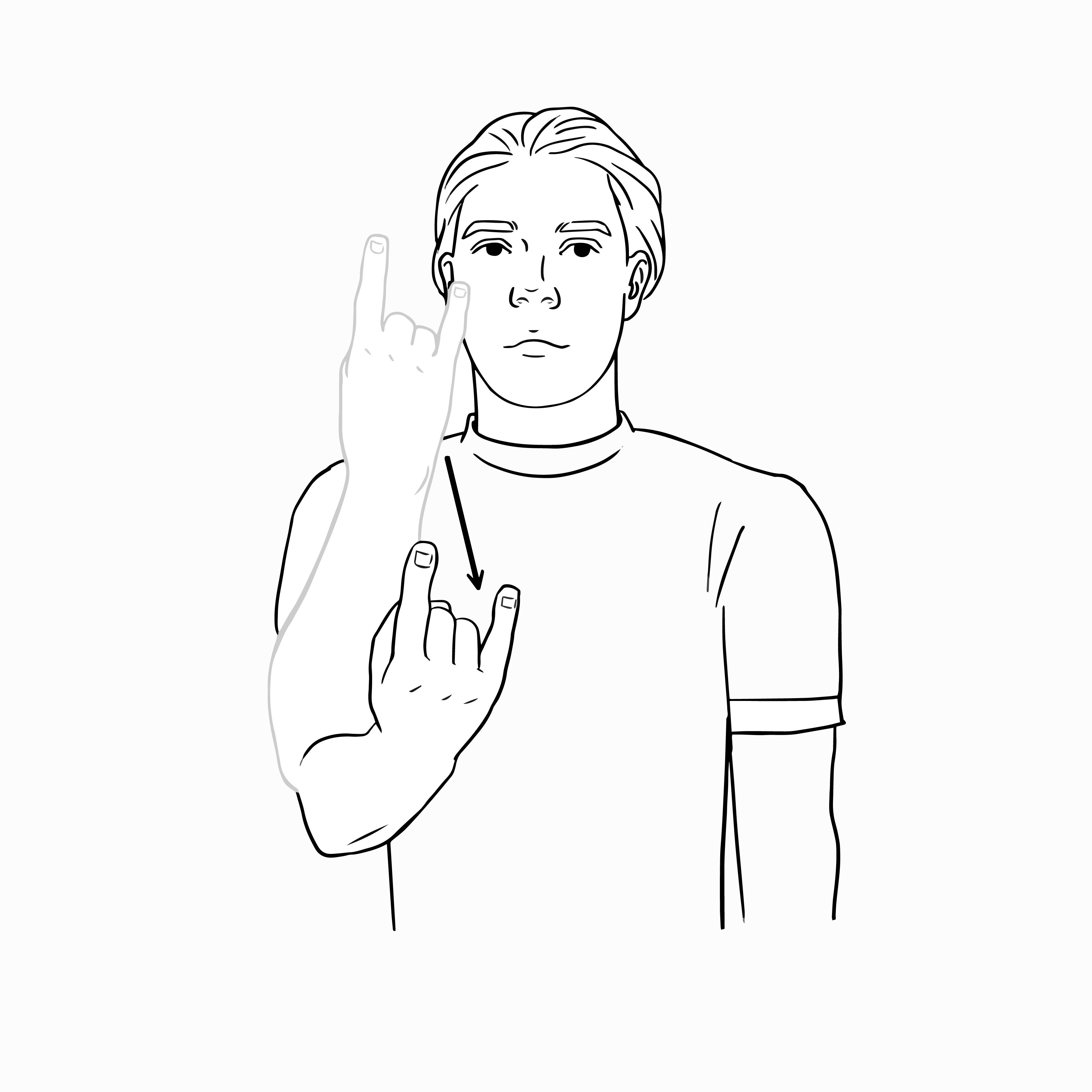 Signe pour le terme Bitte